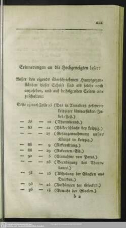 Erinnerungen an die Hochgeneigten Leser