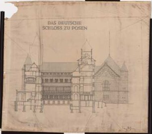 Schloss Posen, Posen Umbau: Schnitt