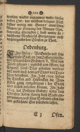 Oedenburg - Ofen