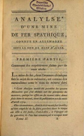 Opuscules Chimiques, 2