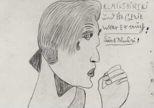 Klaus Kinski und ein Genie war er auch! : Klaus Kinski und ein Genie war er auch! Farbstift. Ausstellung: Kurt Wanski. Arbeiten auf Papier, 10.01.-02.03.2003