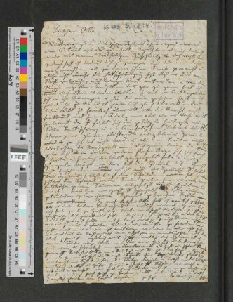 Brief an Otto Speckter