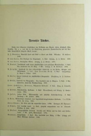 Benutzte Bücher