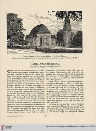 Carl-James Bühring, Berlin Weißensee