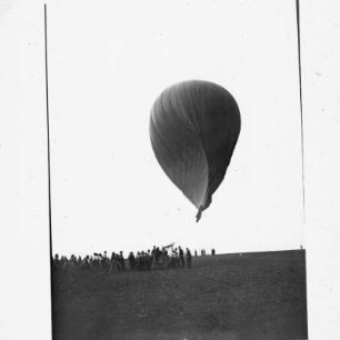 Eine Fahrt im Luftballon : Deutschland. Eine Fahrt im Luftballon. Landung. Der Ballon entleert sich