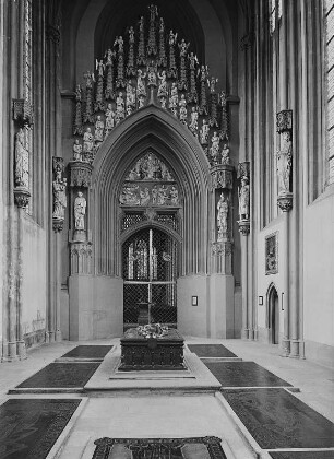 Westportal des Domes in der Fürstenkapelle : Meißen, Dom, Westportal des Domes in der Fürstenkapelle