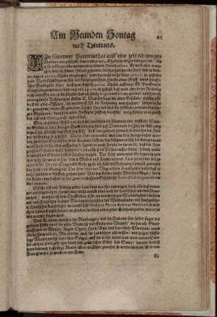 Am Neunden Sontag nach Trinitatis