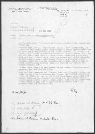 Unterreichenbach mit Dennjächt: Inspektionsbericht 1966