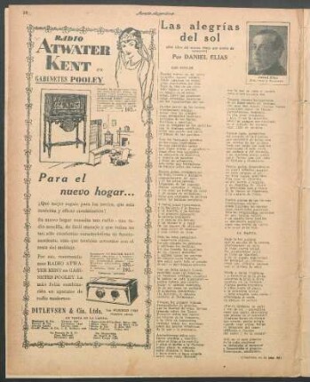 Las alegrías del sol : (Del libro del mismo título que acaba de aparecer)
