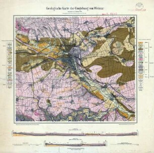 [5033] Weimar, Geologische Karte der Umgebung von Weimar