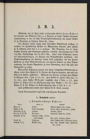 3-7, Einleitung; Namenliste