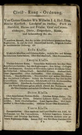 Civil-Rang-Ordnung