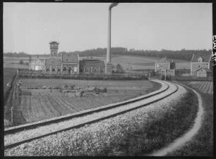 Chemnitz-Klaffenbach : Chemnitz-Klaffenbach. Ortsteilansicht mit Fabrikgebäude der Firma Bremer Chemische Fabrik (Mineralölwerk)