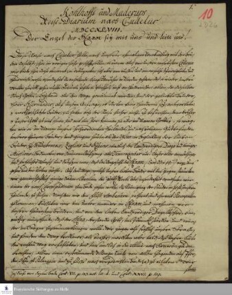 Reisetagebuch von Johann Balthasar Kohlhoff und Oluf Maderup.