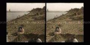 Badgäste am Strand von Wyk