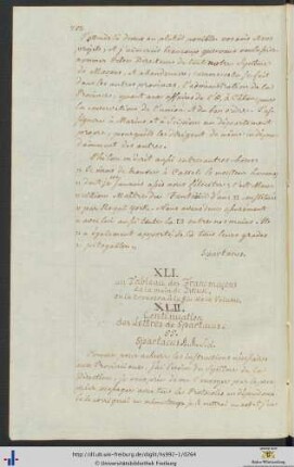 XLII.-XLVIII. Lettres.