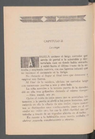 Capítulo II - La ciega