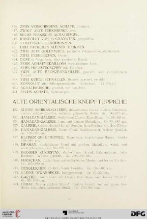 Alte orientalische Knüpfteppiche (Nr. 432-501)