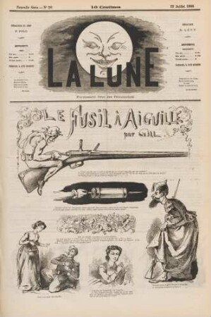 Le Fusil à aiguille, par Gill