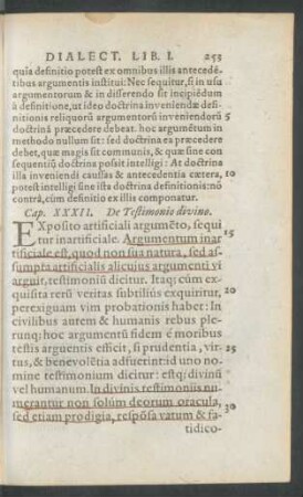 Cap. XXXII. De Testimonio divino.