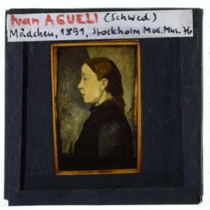 Aguéli, Porträt eines Mädchens