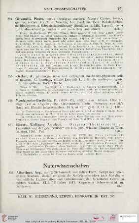 Naturwissenschaften (Nr. 858 – 870)