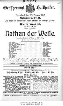 Nathan der Weise