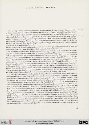 Die Epoche und ihr Stil