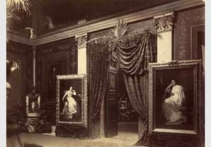 Blick in die Gedenkausstellung zum Tod von Gustav Richter in der Nationalgalerie