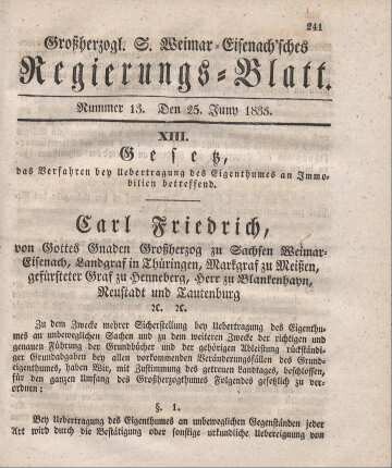 Nr. 13 . 25. Juny 1833