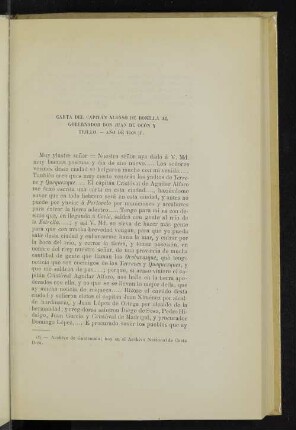 Carta del capitán Alonso de Bonilla al gobernador don Juan de Ocón y Trillo. - Año de 1698 (1).