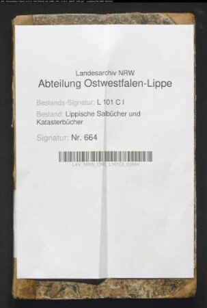 Meßbuch der Bauerschaft Kohlstädt von 1823/24
