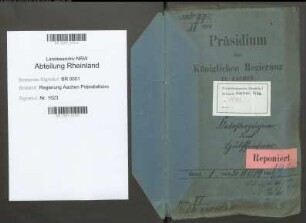 Katasterzeichner und -hilfszeichner. Specialia. Bd. 1