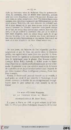 La main d'Étienne Pasquier et le peintre Jean de Hoey