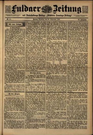 Ausgabe vom Dienstag, den 20. September 1898.