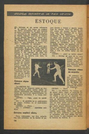 Estoque : Andanzas deportivas de Paco Lifatto
