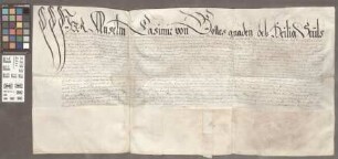 Mainz (Generalia): Schuldverschreibung des Erzbischofs Anselm Casimir von Mainz für eine Anleihe bei den Erben des Mainzer Bürgers Eckhardt Schönb...