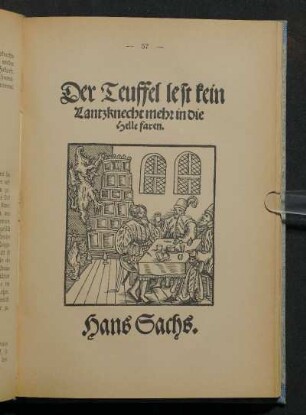 Der Teuffel lest kein Lantzknecht mehr in die Helle faren. [Titelblatt]