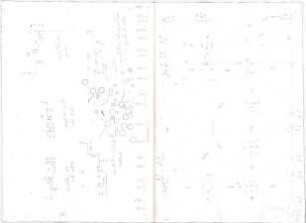 Voit, Johann Michael; Mappe mit Berechnungen und verschiedenen Skizzen - Grundrisse, Details