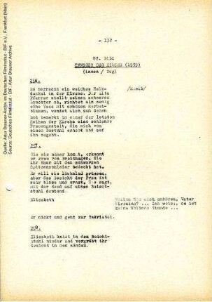 Drehbuch (Auszug)