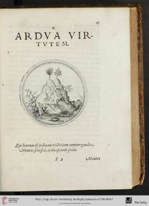 V. Ardua virtutem