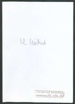 Bücking, Claire, Freiburg, an Wichert
