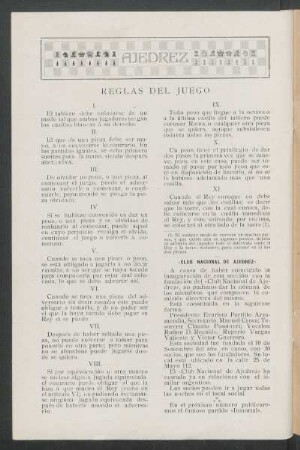 Reglas del juego