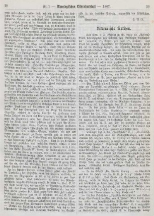 30-32 Literarische Notizen