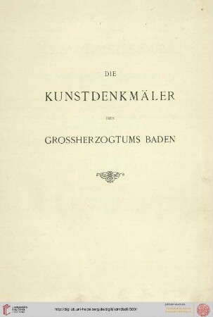 Band 9,1: Die Kunstdenkmäler des Grossherzogthums Baden: Die Kunstdenkmäler des Amtsbezirks Bretten (Kreis Karlsruhe)