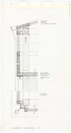 Wohnhaus Lepenies, Berlin-Steglitz Umbau Windfang und Veranda: Wintergarten: Details 1:5