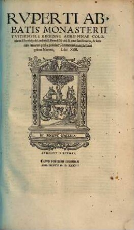 Commentariorum in Euangelium Johannis Libri XIIII