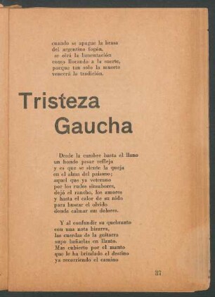 Tristeza Gaucha