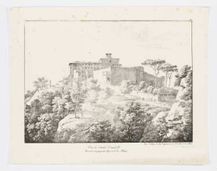 Vue de Castel Gandolfo, Blatt 2 der Folge "Ansichten von Italien"