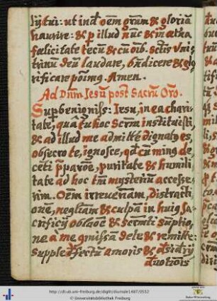 [22v-27v] Ad Dominum Iesum post sacrum Orationes